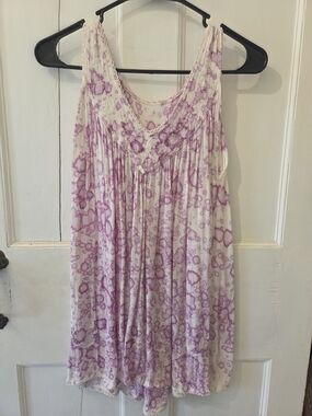 Women's Pink Tie-Dye Tunic - Lightweight Sleeveless Top